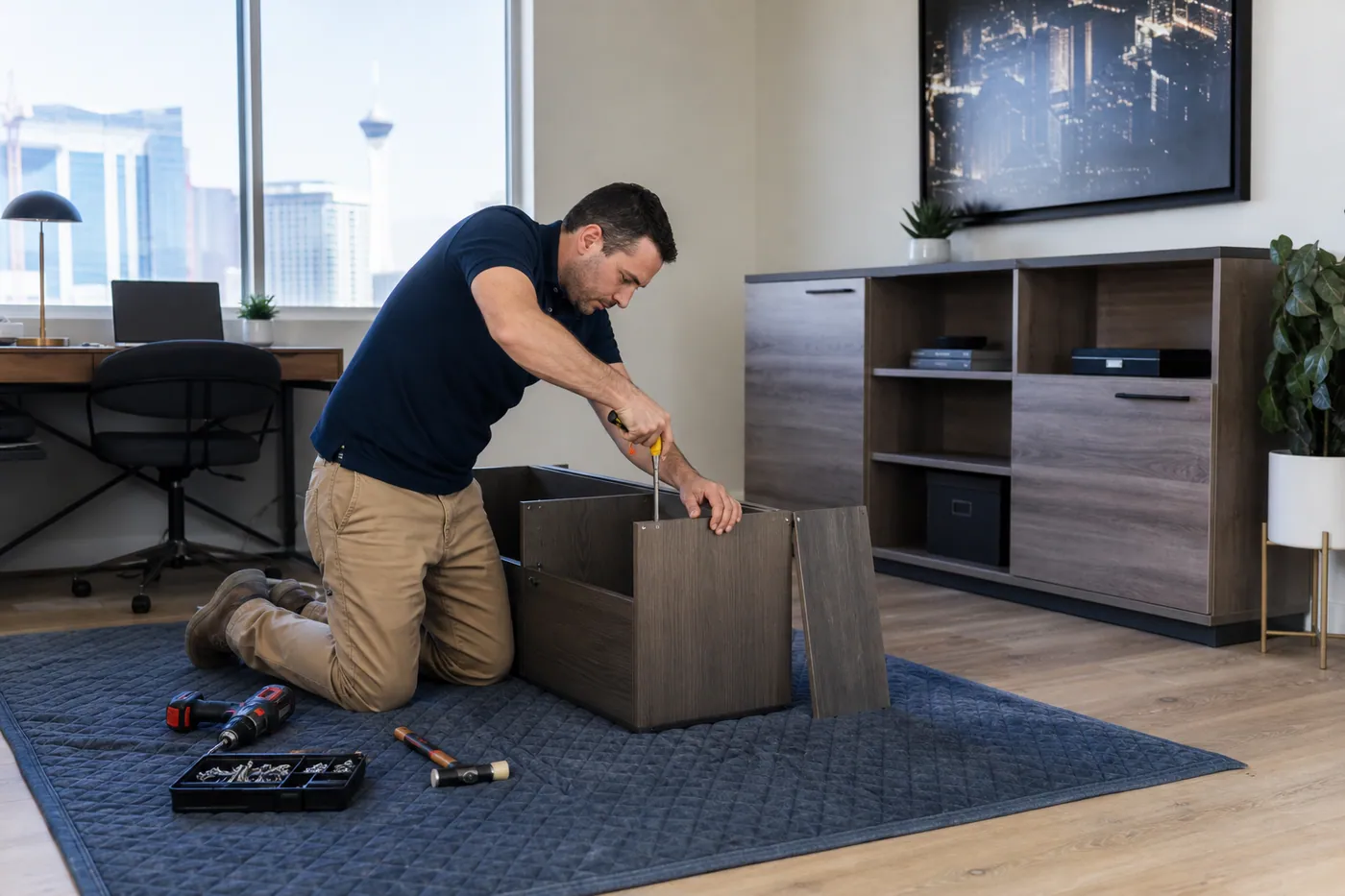 Furniture assembly project photo for Mr. B Handyman Services in Las Vegas