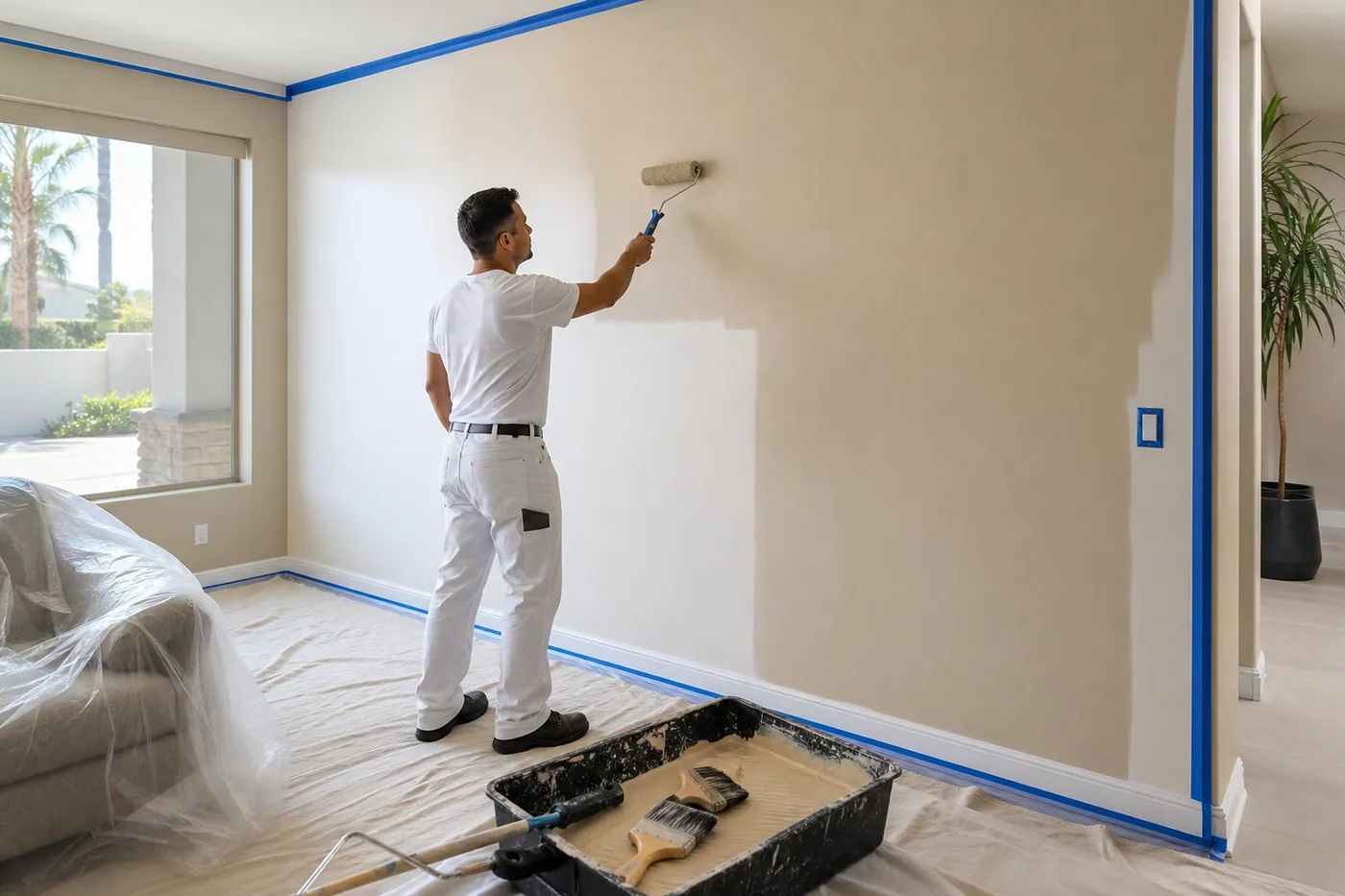Interior painting project photo for Mr. B Handyman Services in Las Vegas