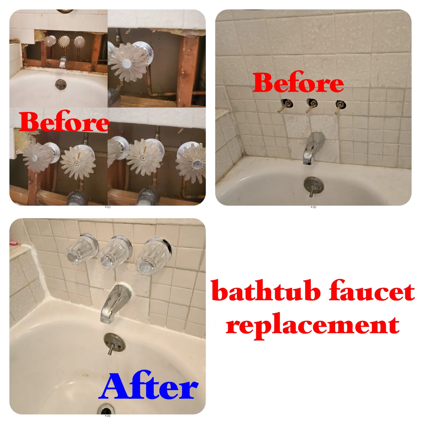 Bathtub Faucet Replacements project photo by Mr. B Handyman Services in Las Vegas