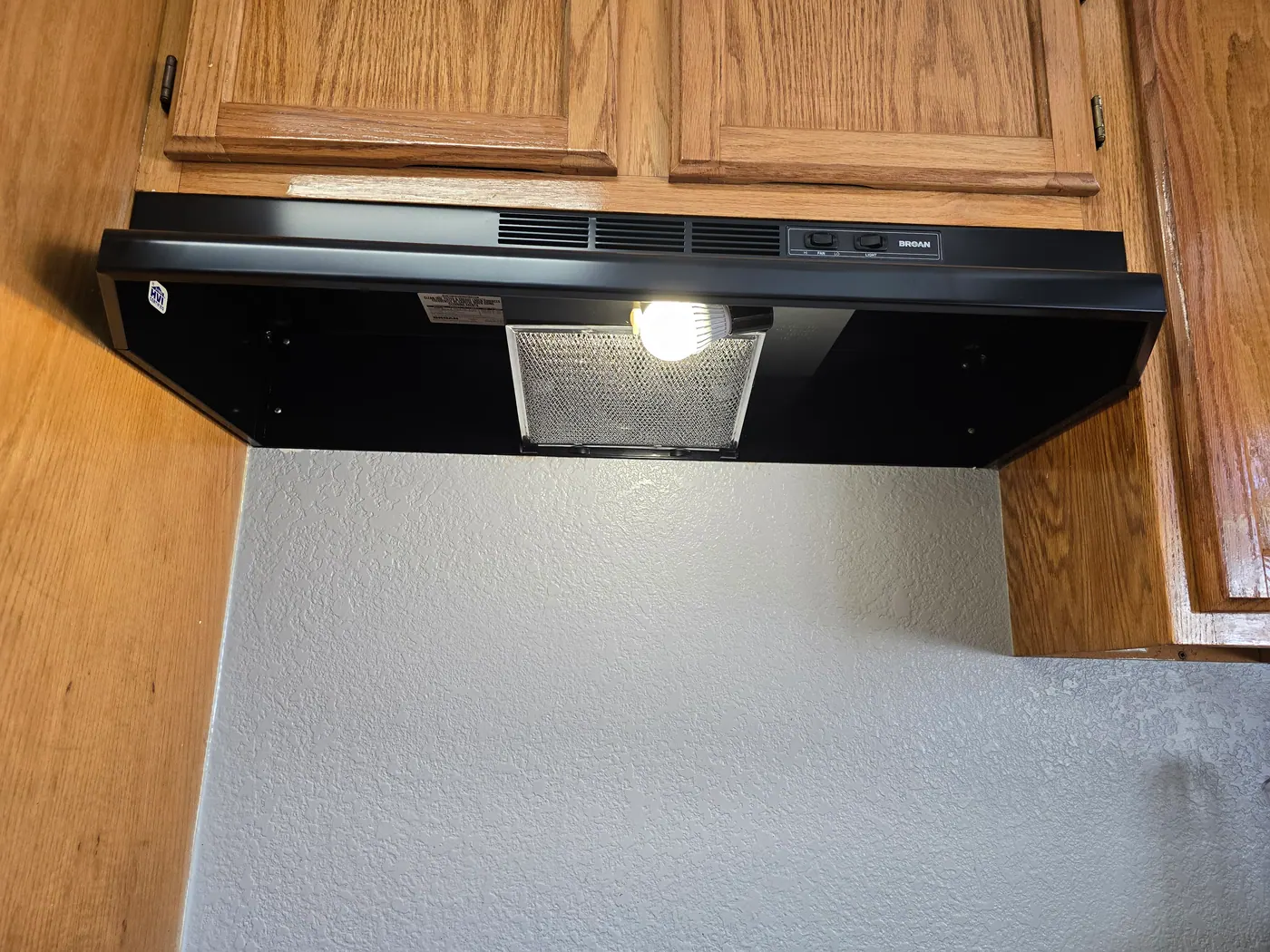 Cabinet Range Hood project photo by Mr. B Handyman Services in Las Vegas