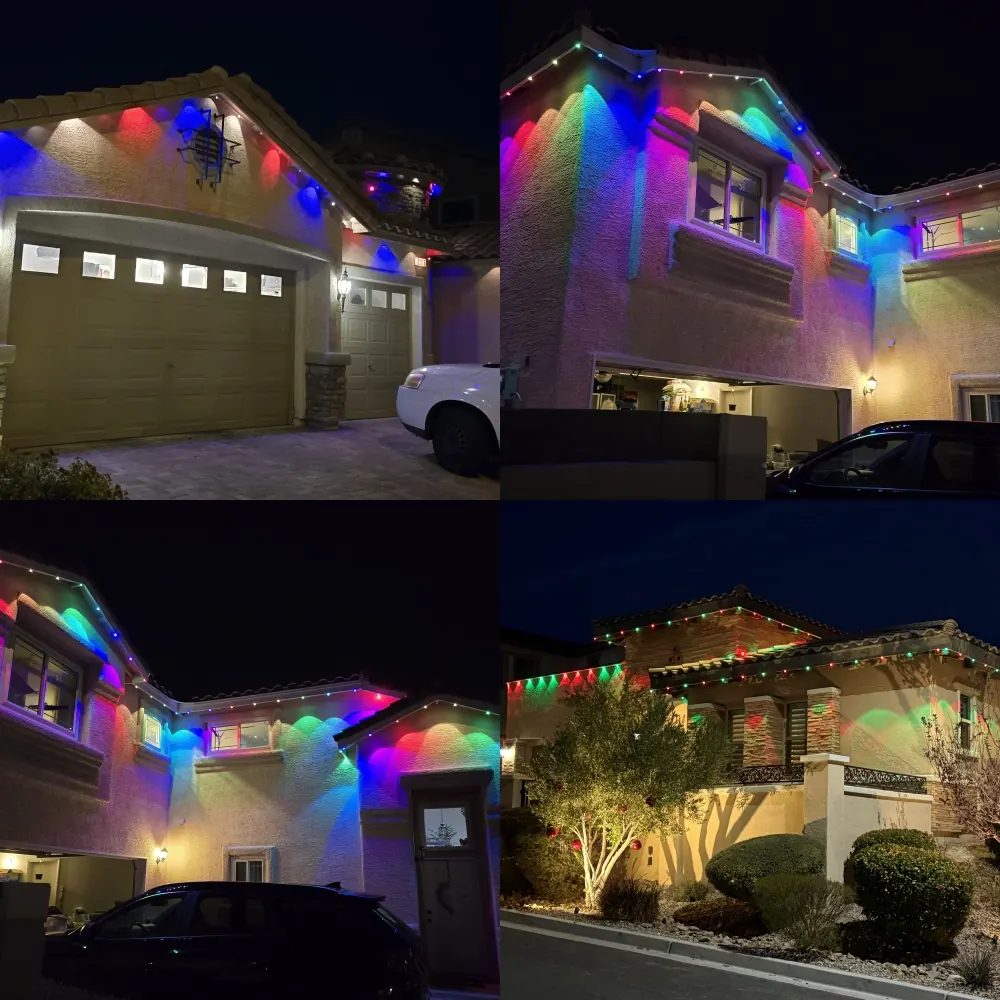 Christmas Permanent Outdoor Lights Assembly project photo by Mr. B Handyman Services in Las Vegas
