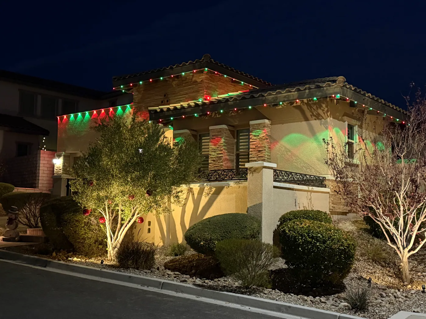 Christmas Permanent Outdoor Lights project photo by Mr. B Handyman Services in Las Vegas