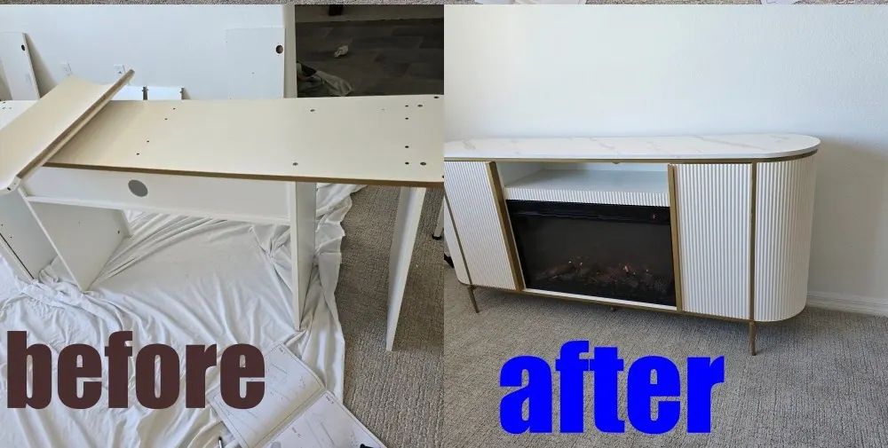 Electric Computer Desk project photo by Mr. B Handyman Services in Las Vegas