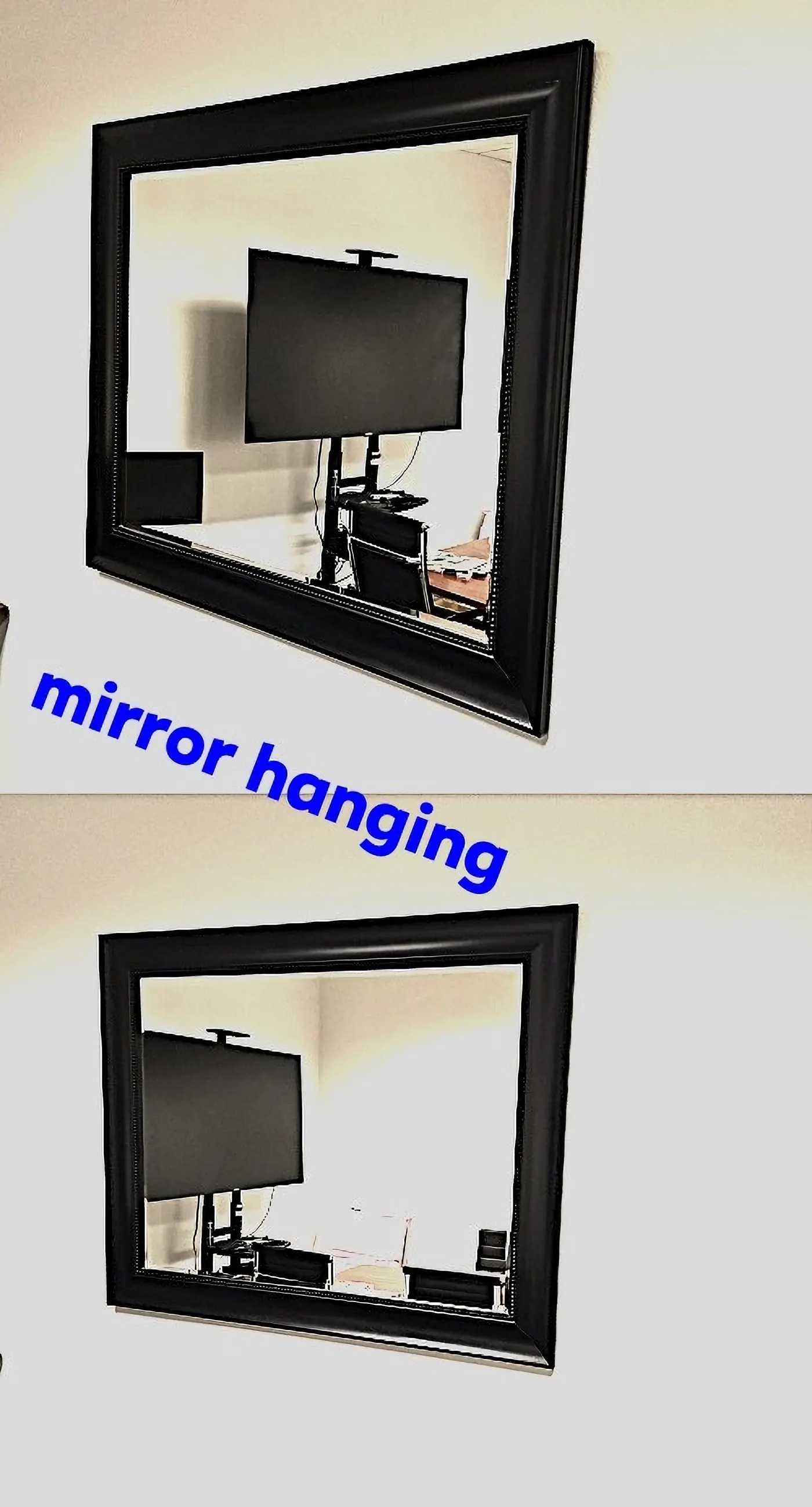 Mirror Hanging project photo by Mr. B Handyman Services in Las Vegas
