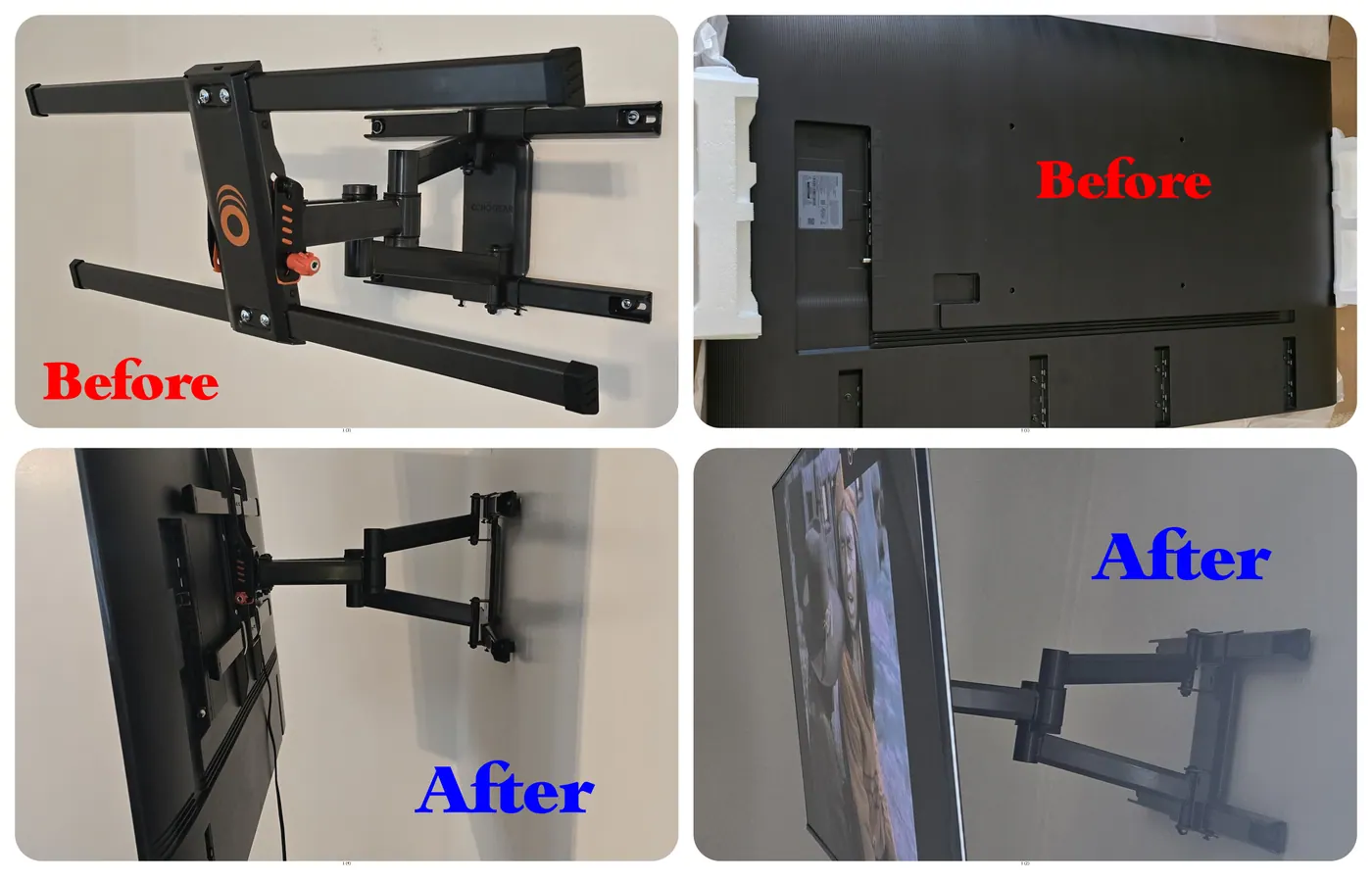 TV Mount project photo by Mr. B Handyman Services in Las Vegas